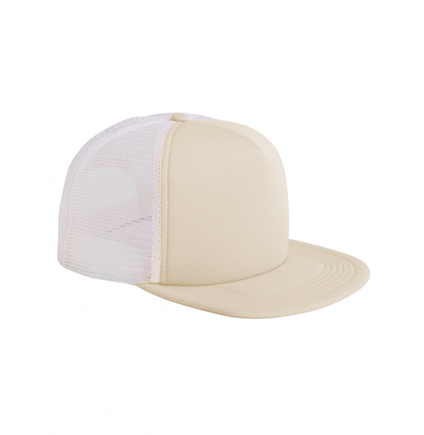 Big Accessories BX030 5-Panel Foam Front Trucker Cap