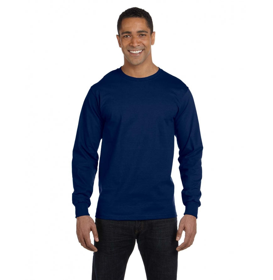 Gildan G840 Adult 5.5 oz., 50-50 Long-Sleeve T-Shirt