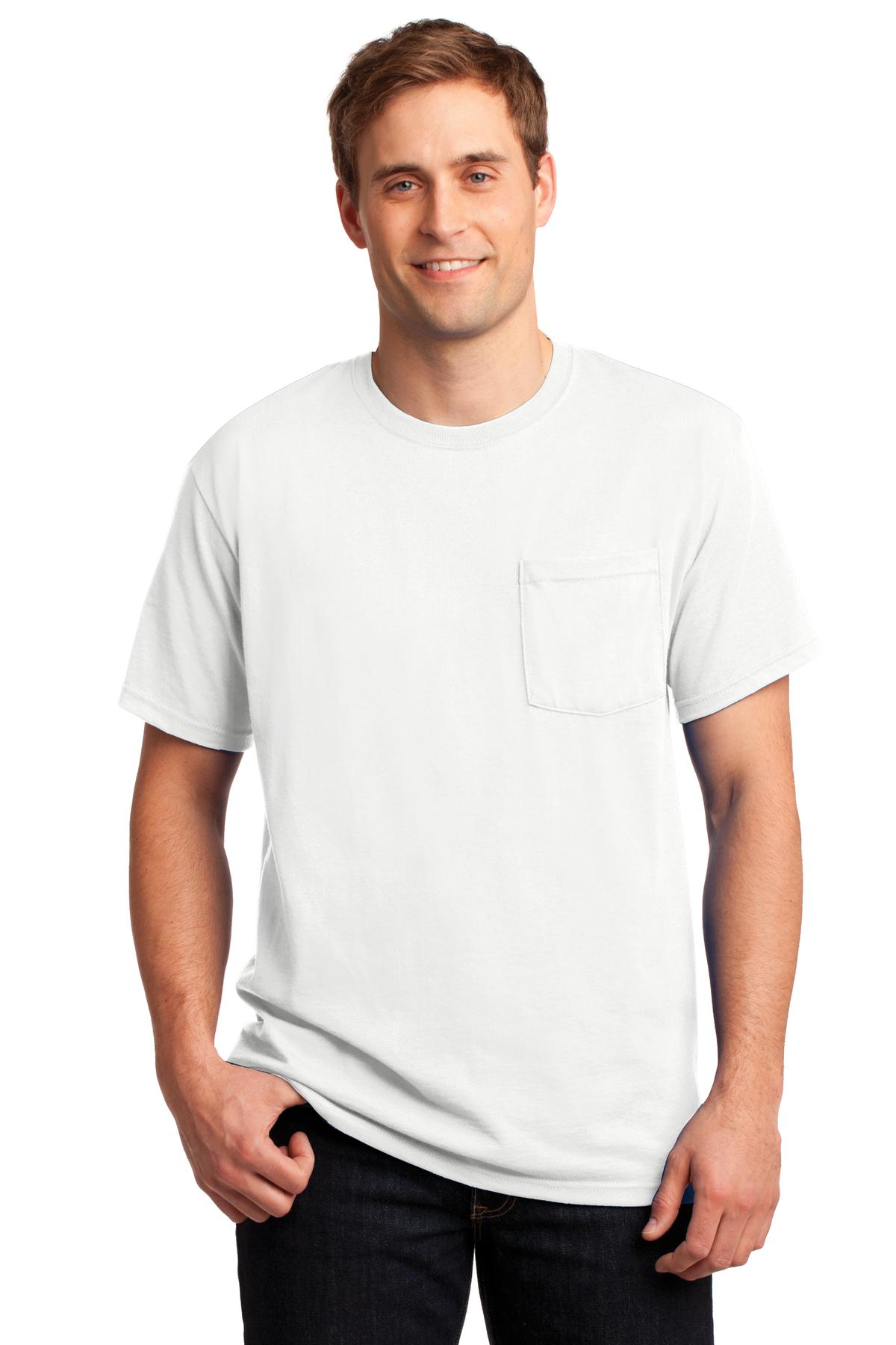 JERZEES - Dri-Power50/50 Cotton/Poly Pocket T-Shirt. 29MP