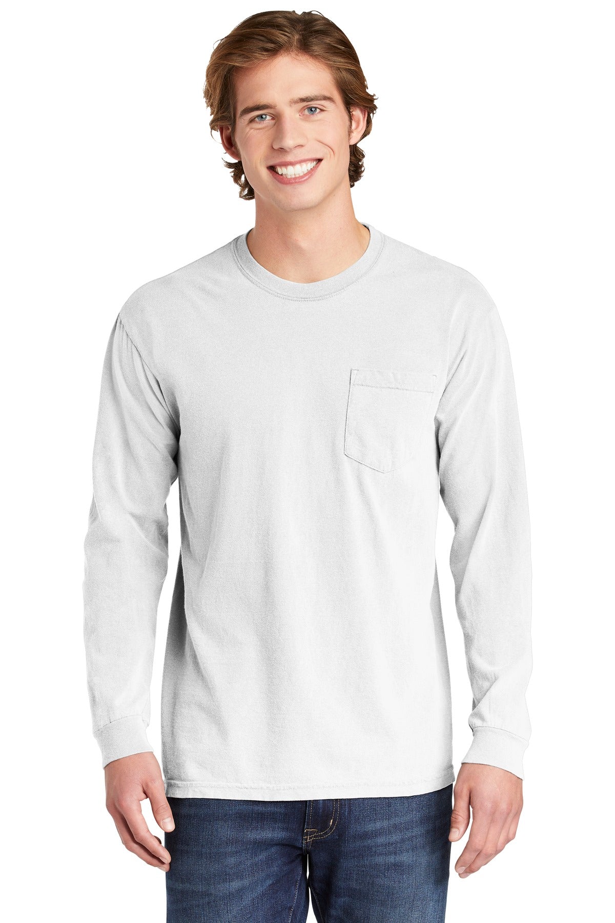 Comfort Colors Heavyweight Ring Spun Long Sleeve Pocket Tee. 4410