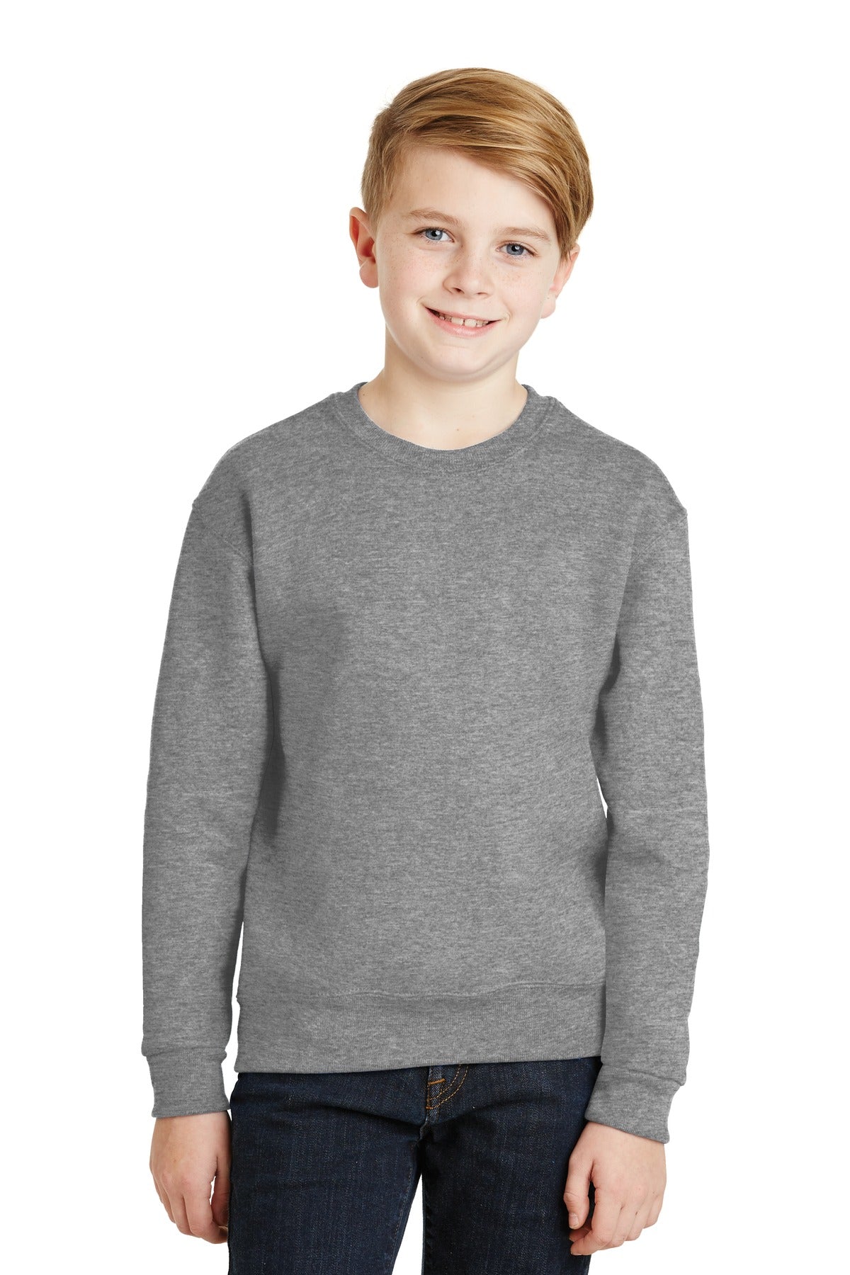 JERZEES - Youth NuBlendCrewneck Sweatshirt. 562B