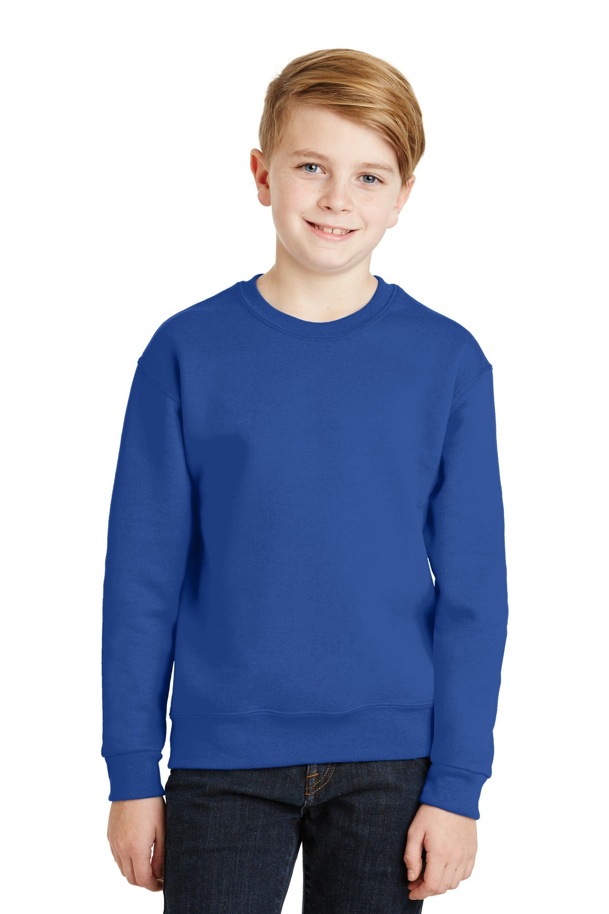 JERZEES - Youth NuBlendCrewneck Sweatshirt. 562B