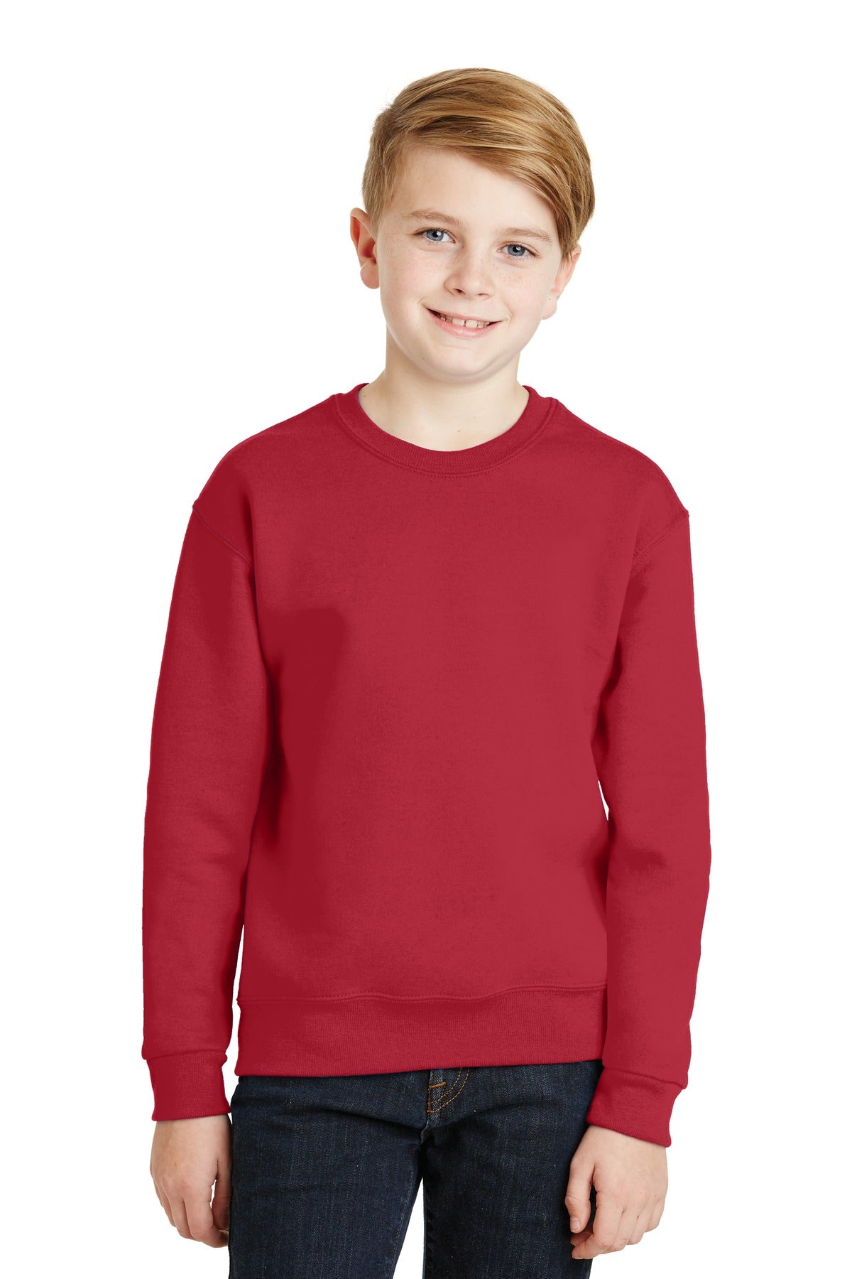JERZEES - Youth NuBlendCrewneck Sweatshirt. 562B