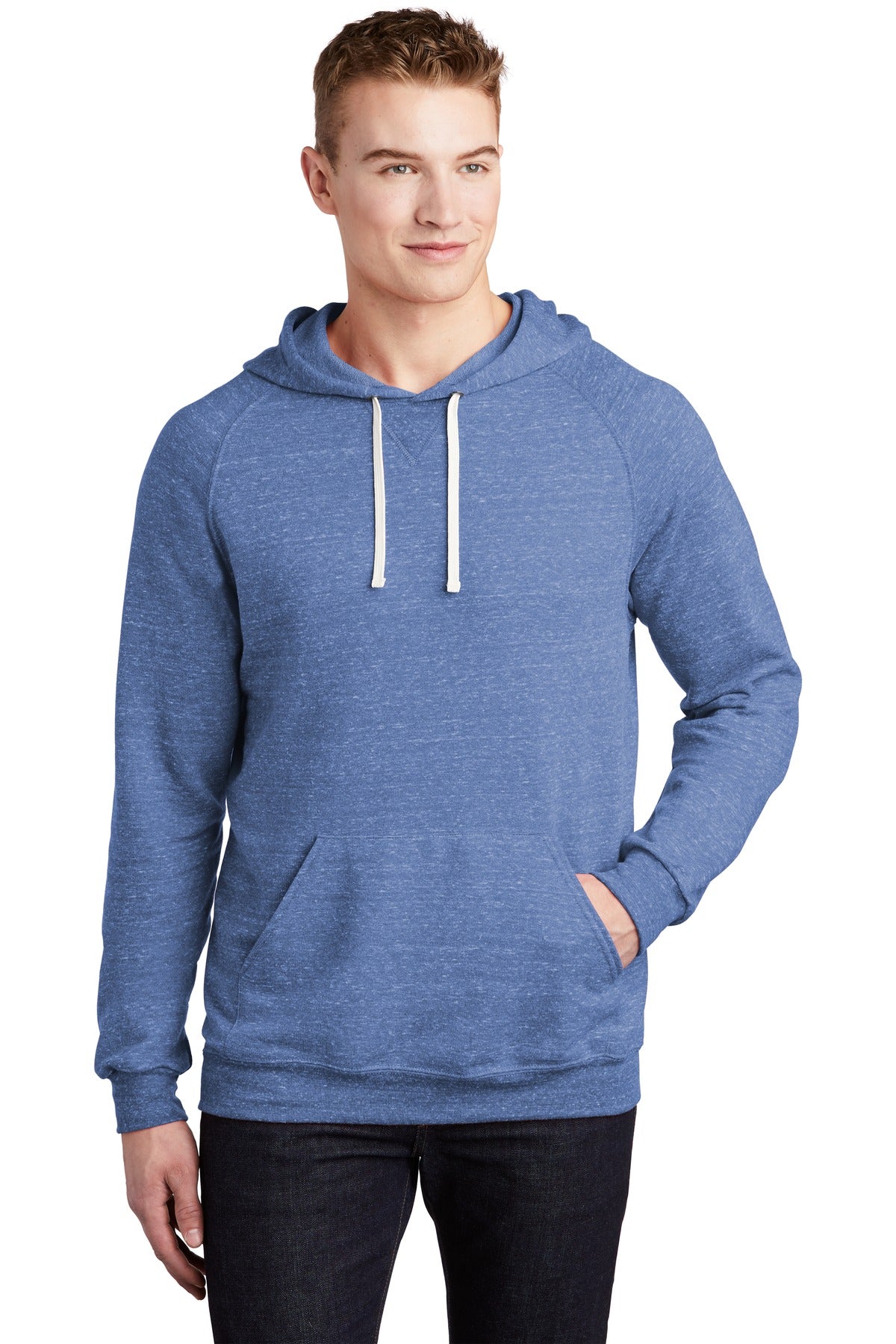 JERZEES Snow Heather French Terry Raglan Hoodie 90M