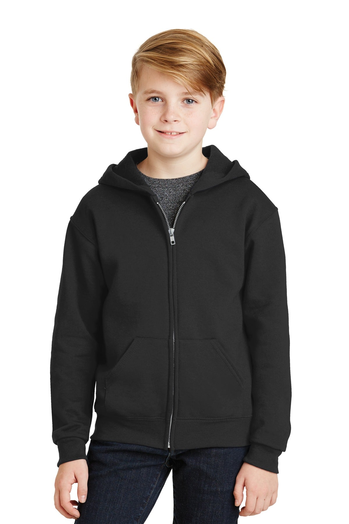 JERZEES - Youth NuBlendFull-Zip Hooded Sweatshirt. 993B