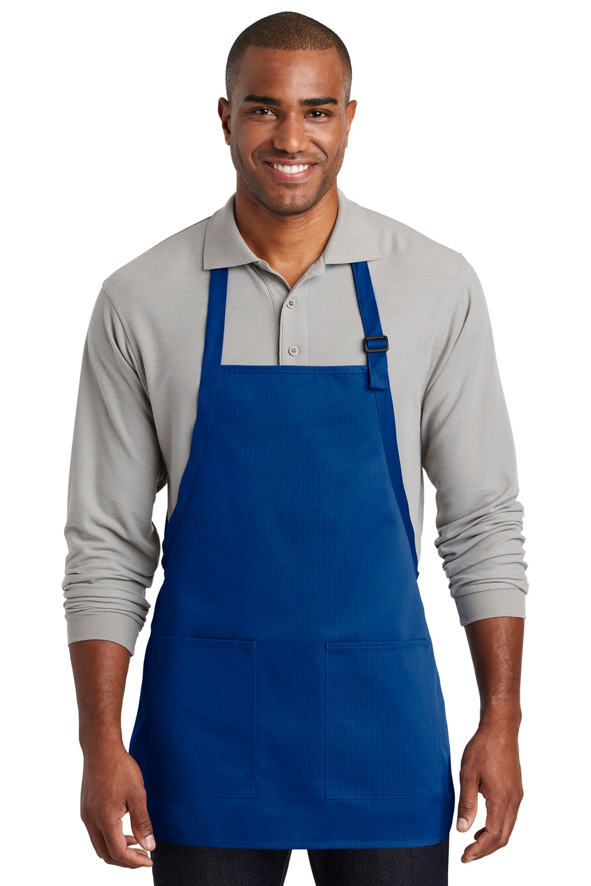 Port Authority Medium-Length Two -Pocket Bib Apron. A601