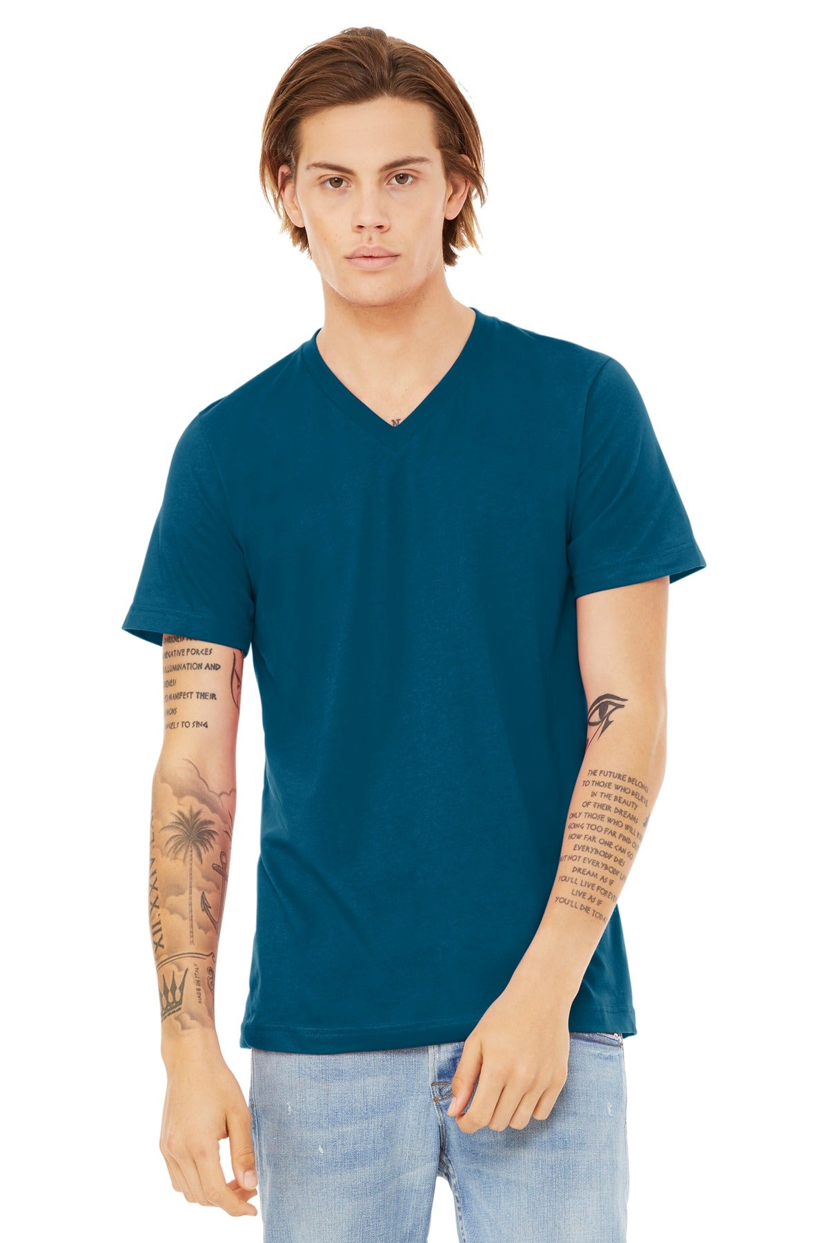BELLA+CANVAS Unisex Jersey Short Sleeve V-Neck Tee. BC3005