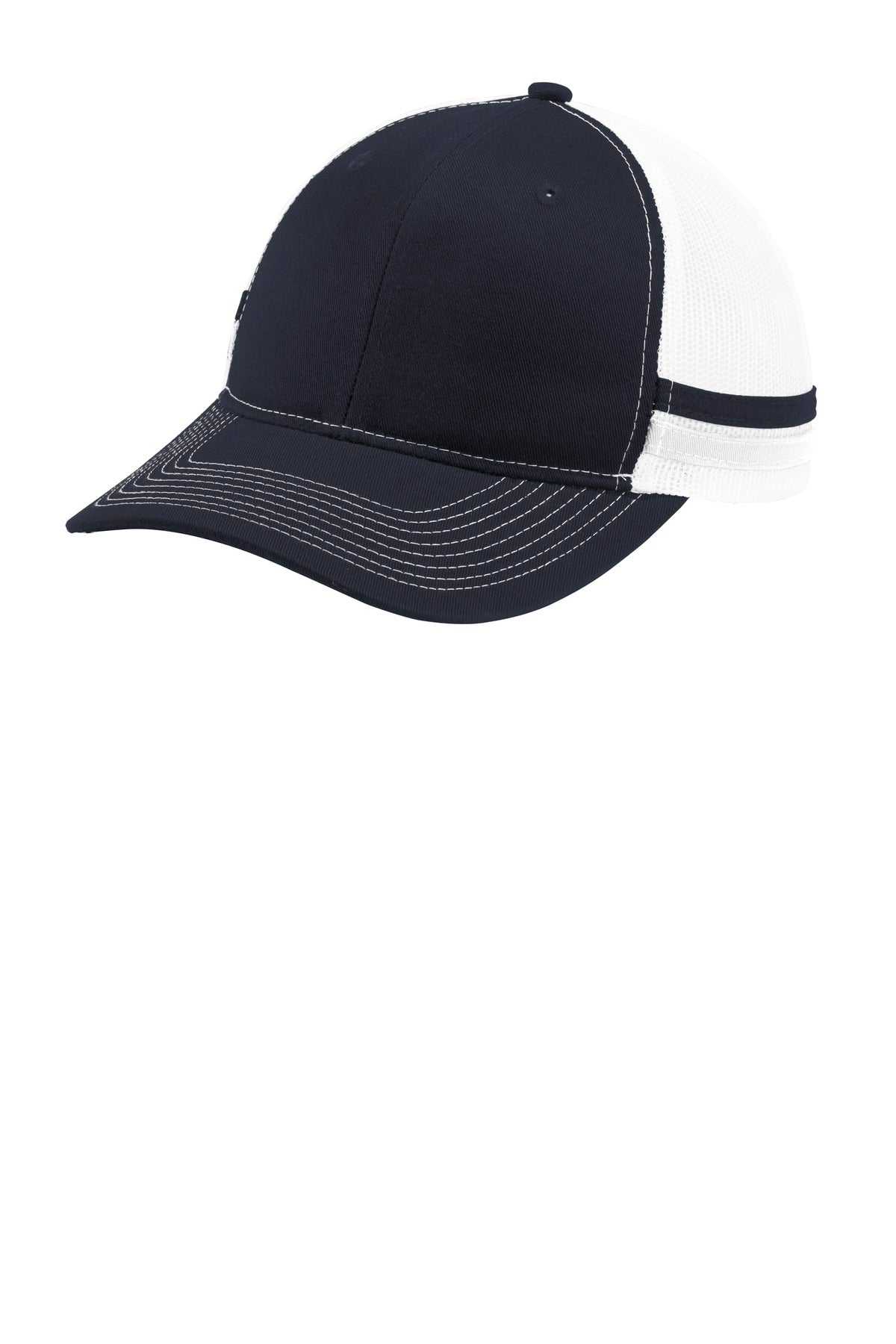 Port Authority Two -Stripe Snapback Trucker Cap. C113