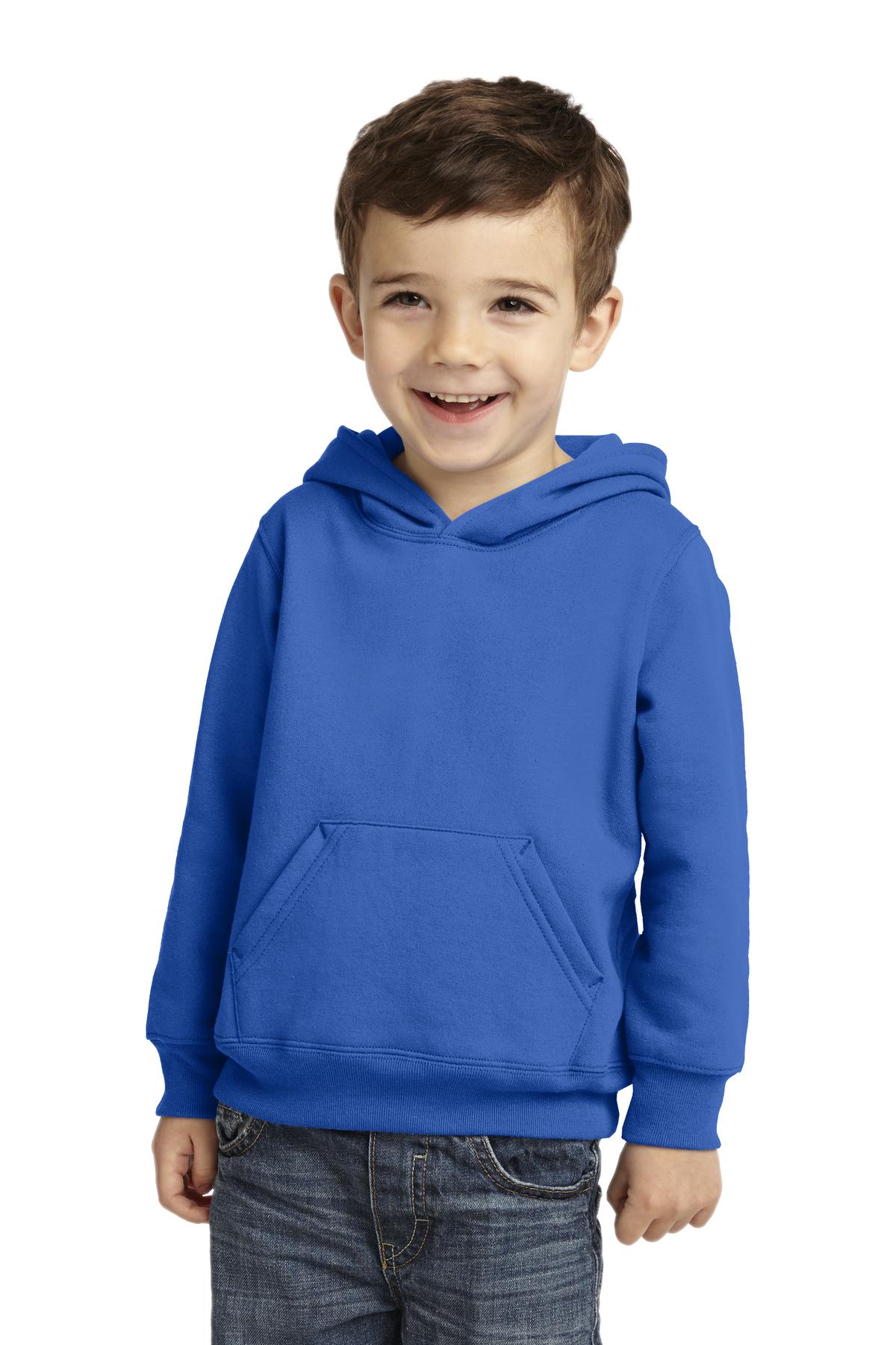 Port & Company toddler Core Fleece Pullover Hooded Sweatshirt. CAR78TH