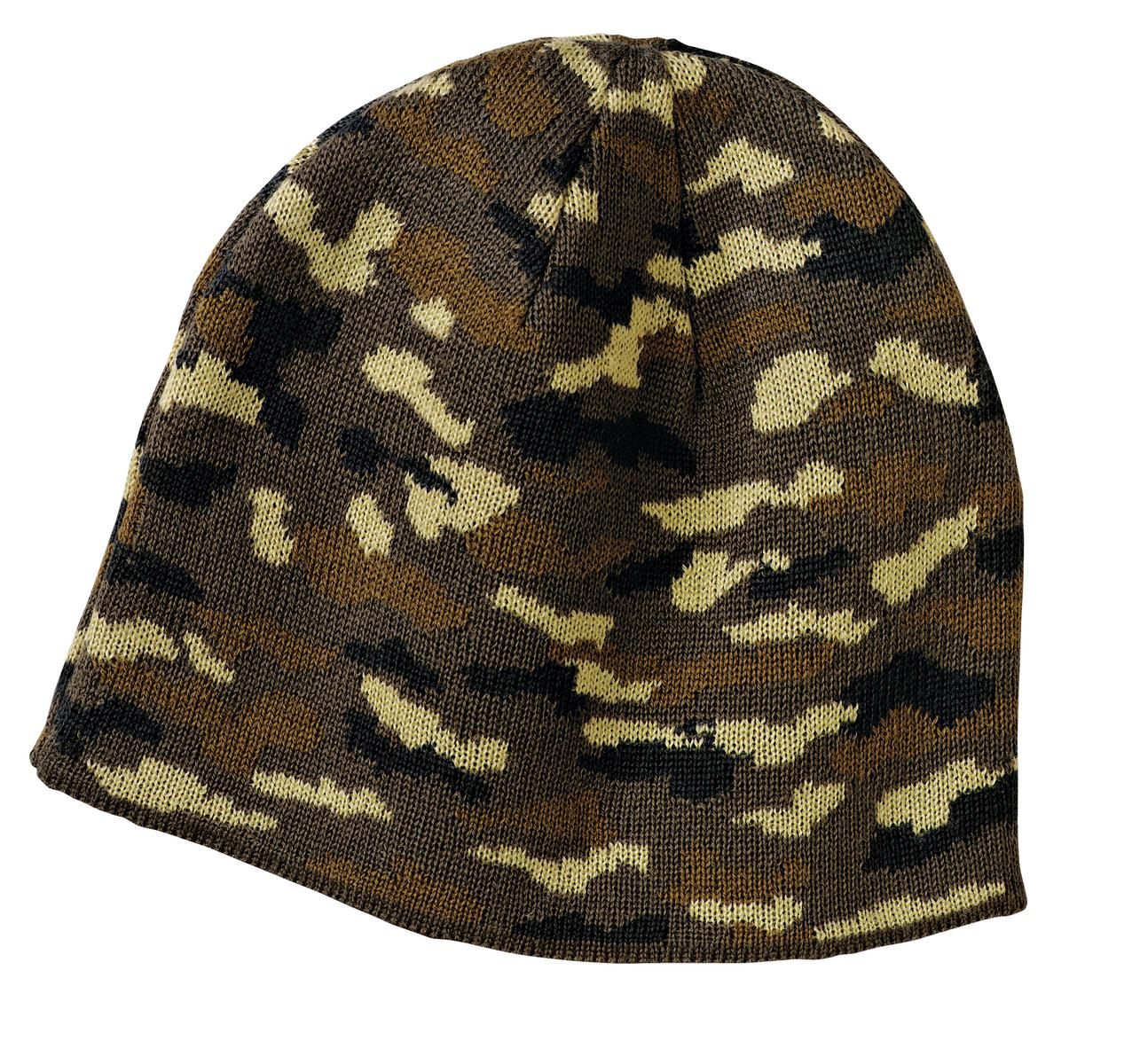 Port & Company Camo Beanie Cap. CP91C