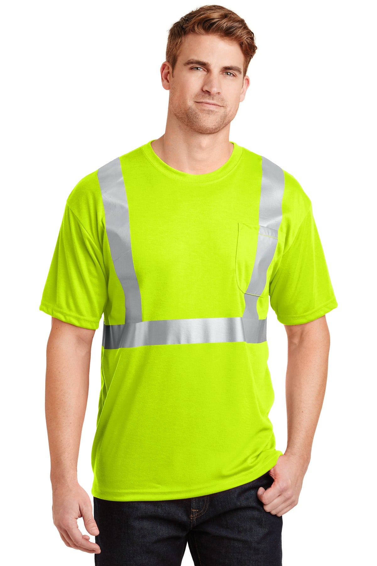 CornerStone - ANSI 107 Class 2 Safety T-Shirt. CS401