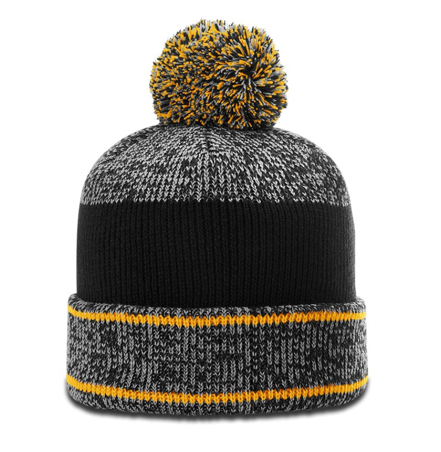 Richardson 148-Richardson Richardson 148 Heathered Beanie w/ Cuff & Pom