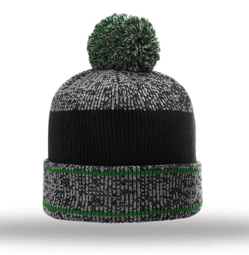 Richardson 148-Richardson Richardson 148 Heathered Beanie w/ Cuff & Pom