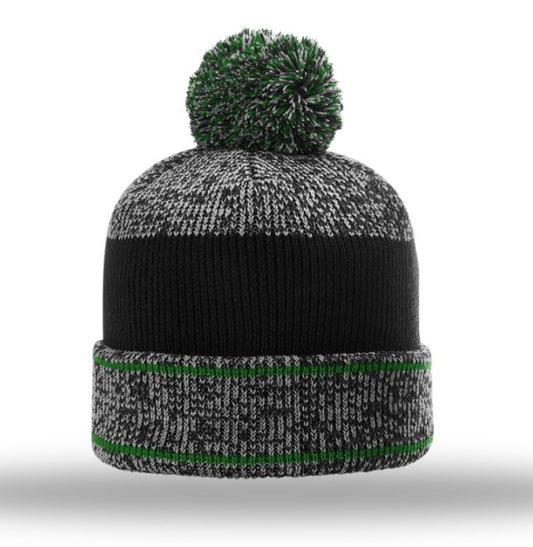 Richardson 148-Richardson Richardson 148 Heathered Beanie w/ Cuff & Pom