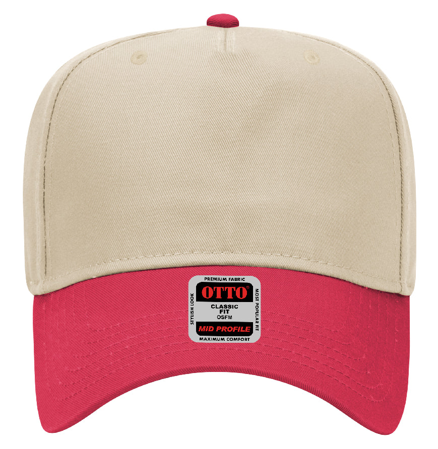 Otto Cap 31-069 5-Panel Mid Profile Baseball Cap