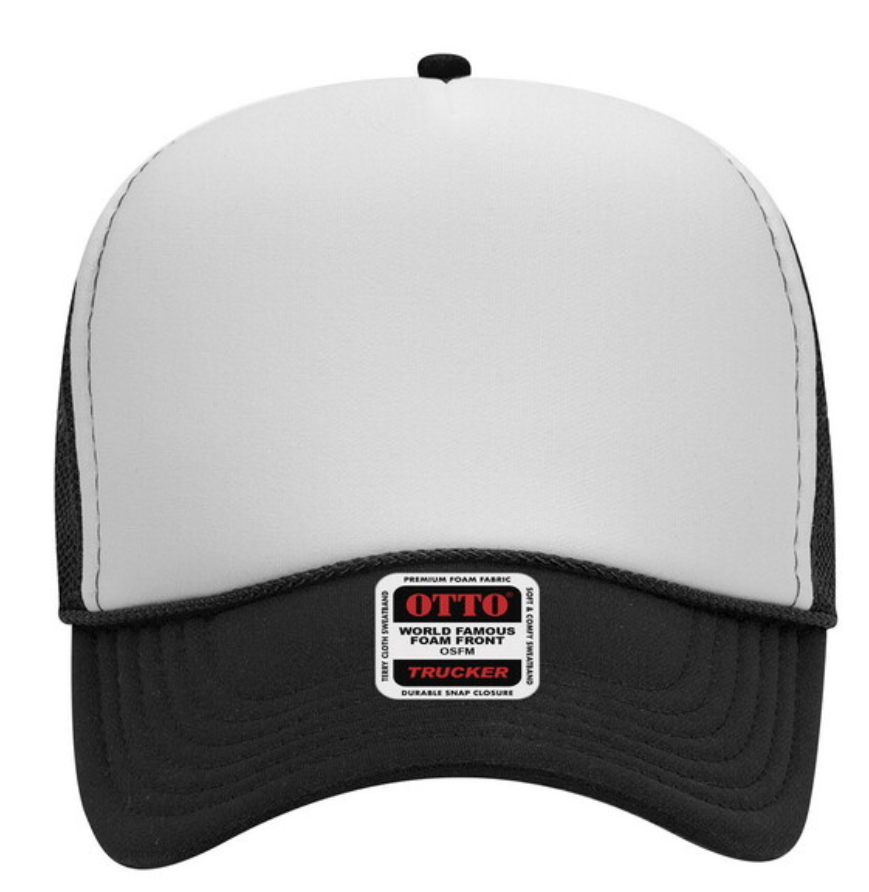 Otto Cap 32-467 5-Panel Foam Mid Profile Mesh Back Trucker Hat