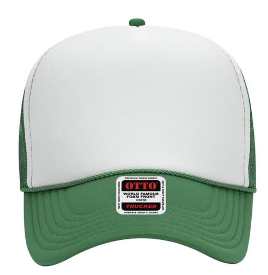 Otto Cap 32-467 5-Panel Foam Mid Profile Mesh Back Trucker Hat