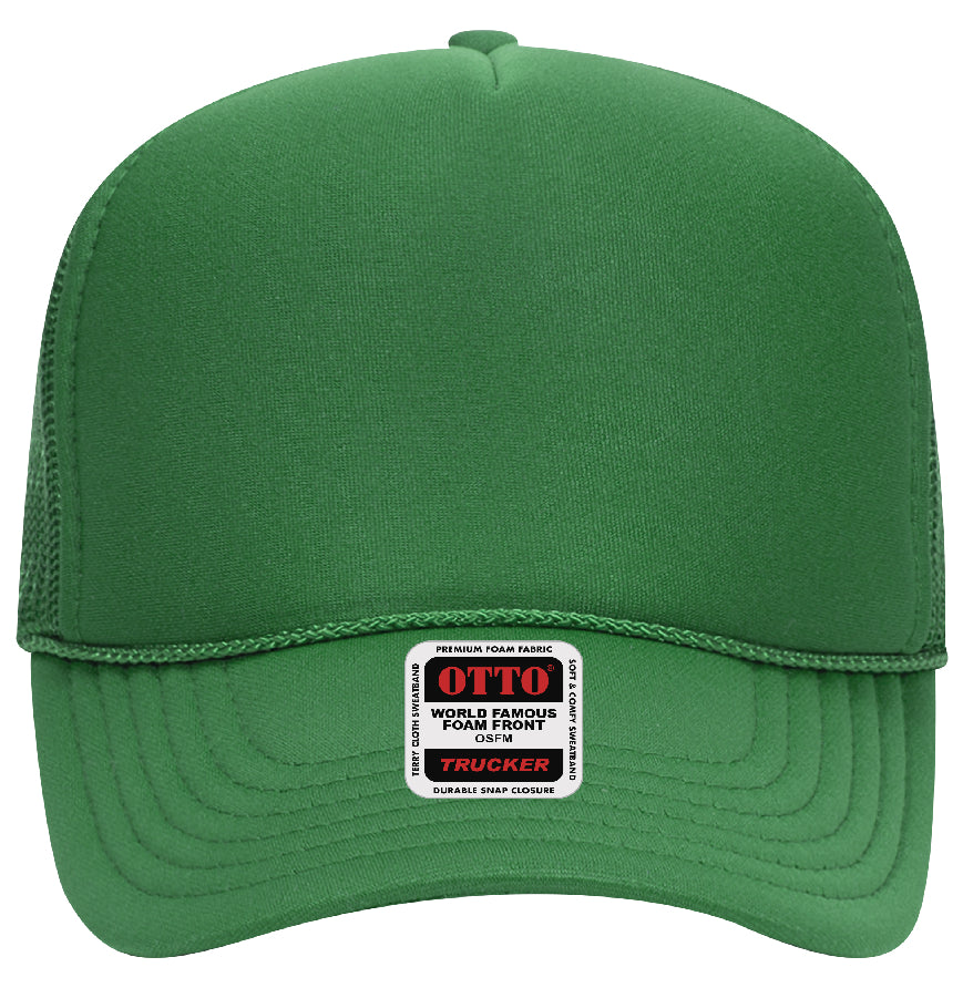 Otto Cap 32-467 5-Panel Foam Mid Profile Mesh Back Trucker Hat