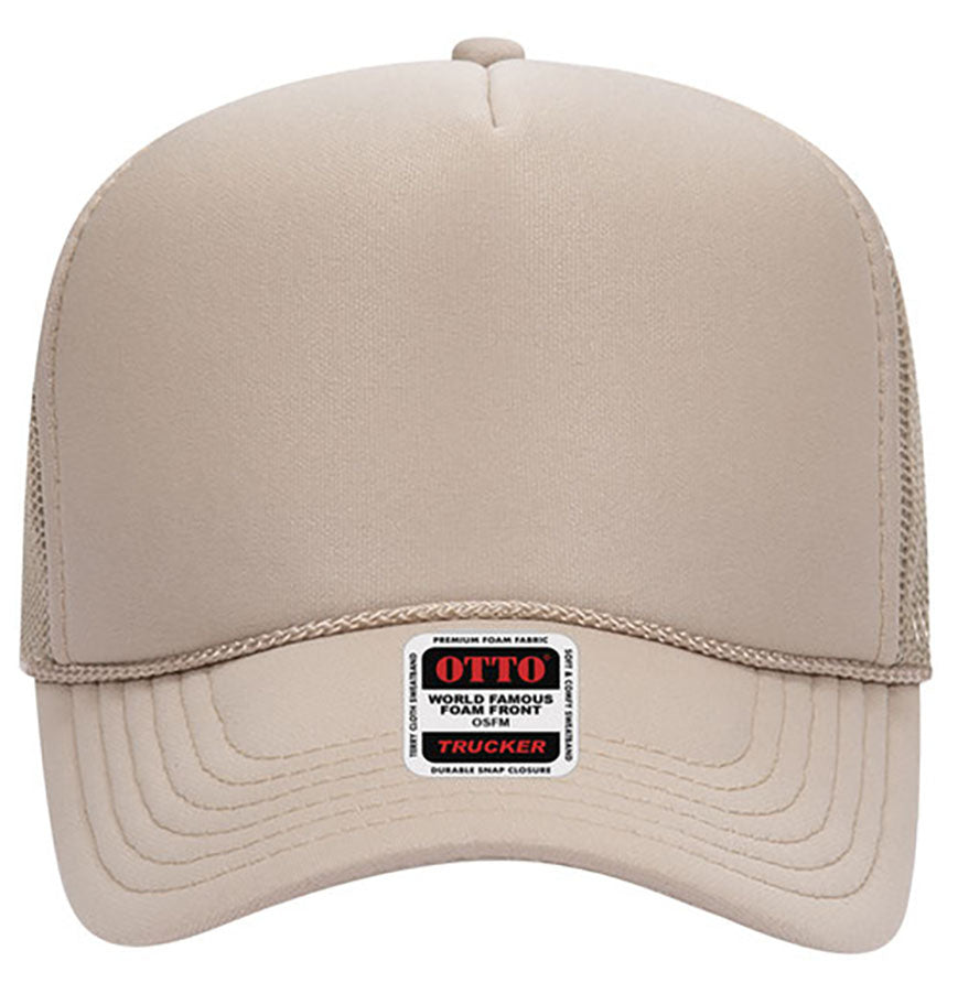 Otto Cap 32-467 5-Panel Foam Mid Profile Mesh Back Trucker Hat