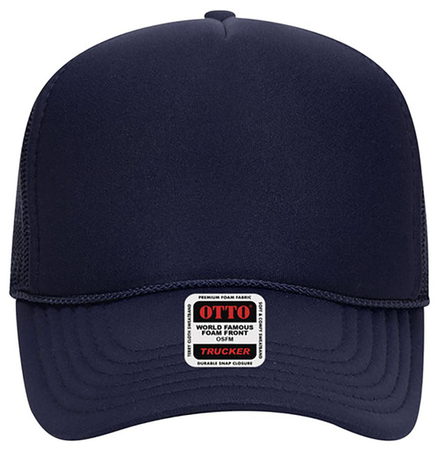 Otto Cap 32-467 5-Panel Foam Mid Profile Mesh Back Trucker Hat