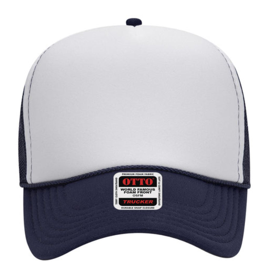 Otto Cap 32-467 5-Panel Foam Mid Profile Mesh Back Trucker Hat