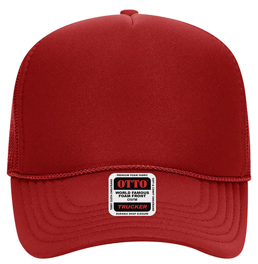 Otto Cap 32-467 5-Panel Foam Mid Profile Mesh Back Trucker Hat
