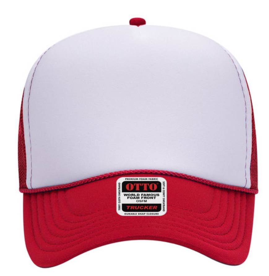 Otto Cap 32-467 5-Panel Foam Mid Profile Mesh Back Trucker Hat