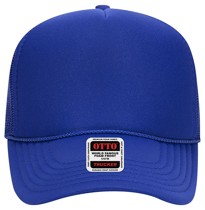Otto Cap 32-467 5-Panel Foam Mid Profile Mesh Back Trucker Hat