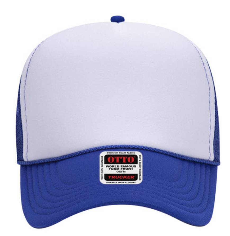 Otto Cap 32-467 5-Panel Foam Mid Profile Mesh Back Trucker Hat