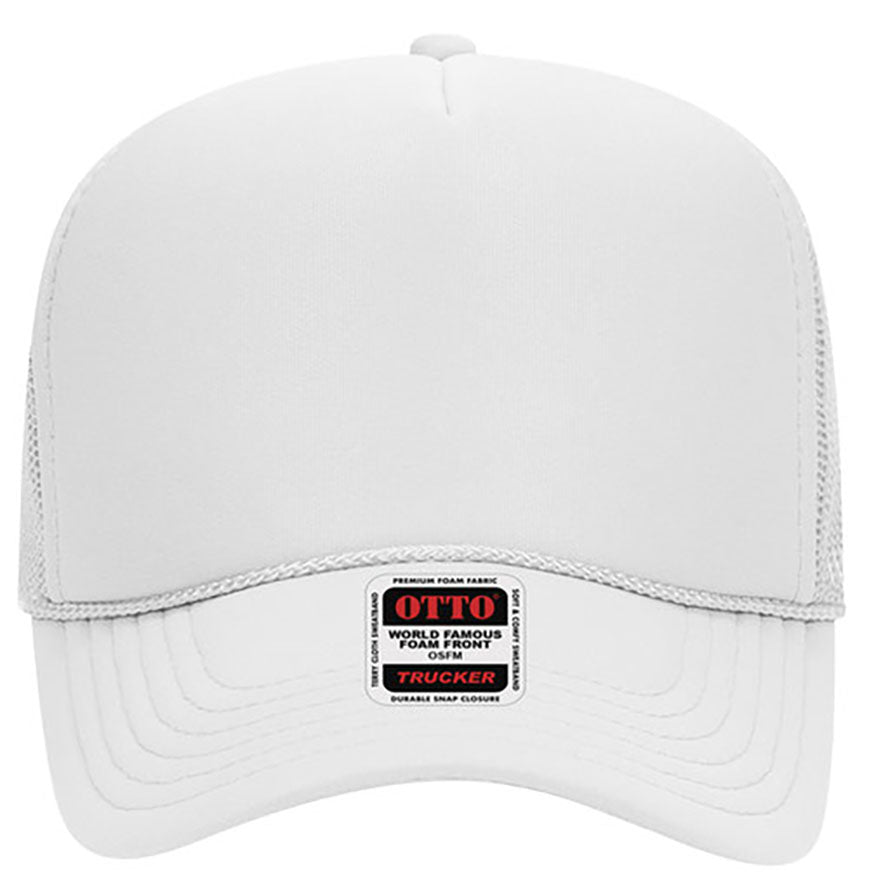 Otto Cap 32-467 5-Panel Foam Mid Profile Mesh Back Trucker Hat