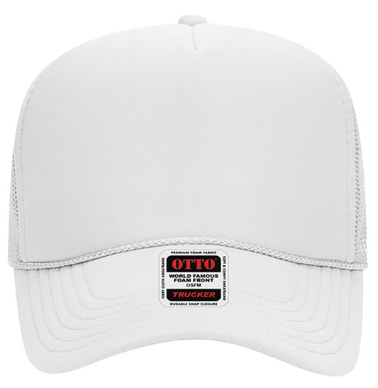 Otto Cap 32-467 5-Panel Foam Mid Profile Mesh Back Trucker Hat