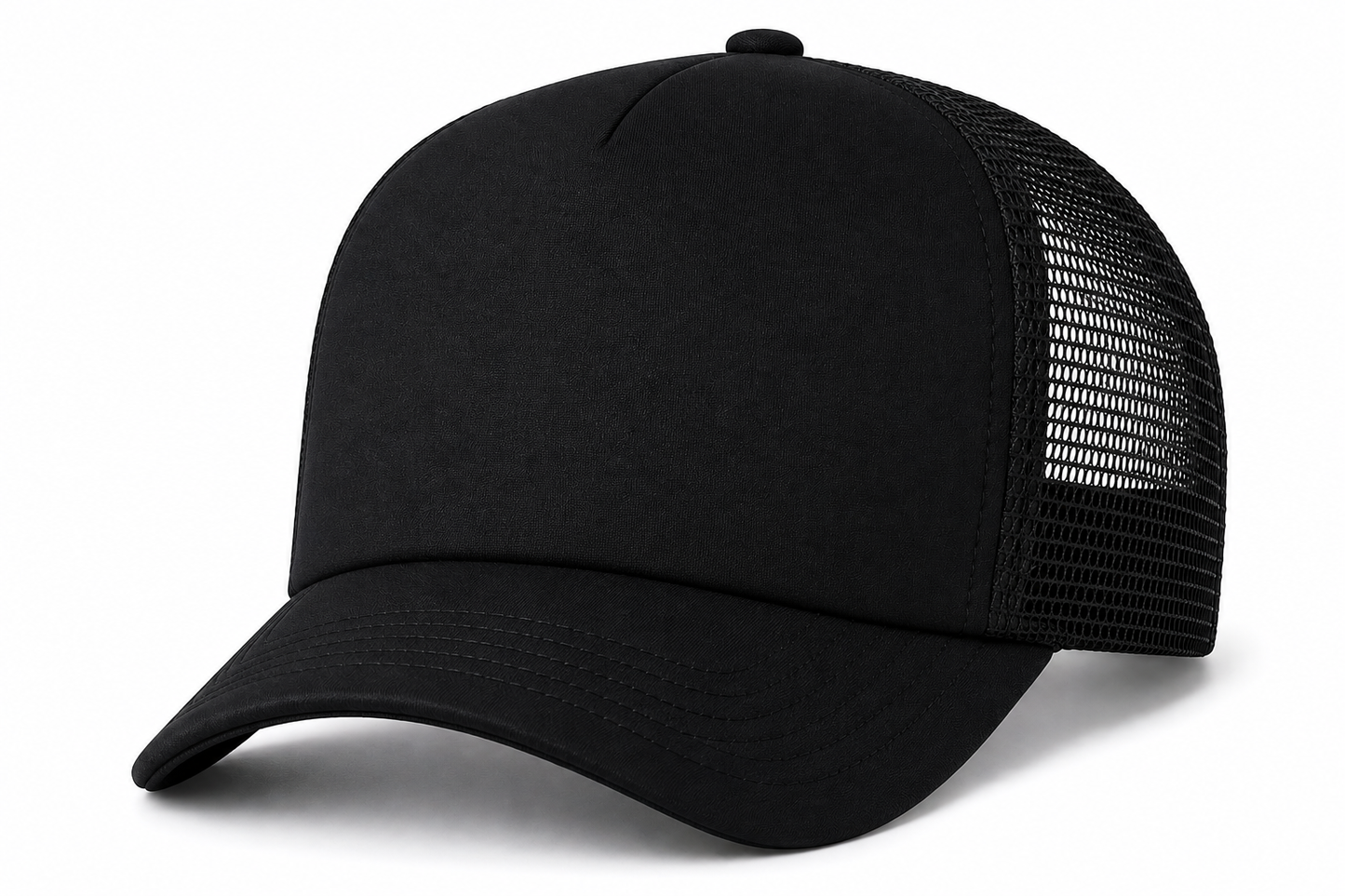 Afton 32Foam 5-Panel Trucker with Polyester Foam Front