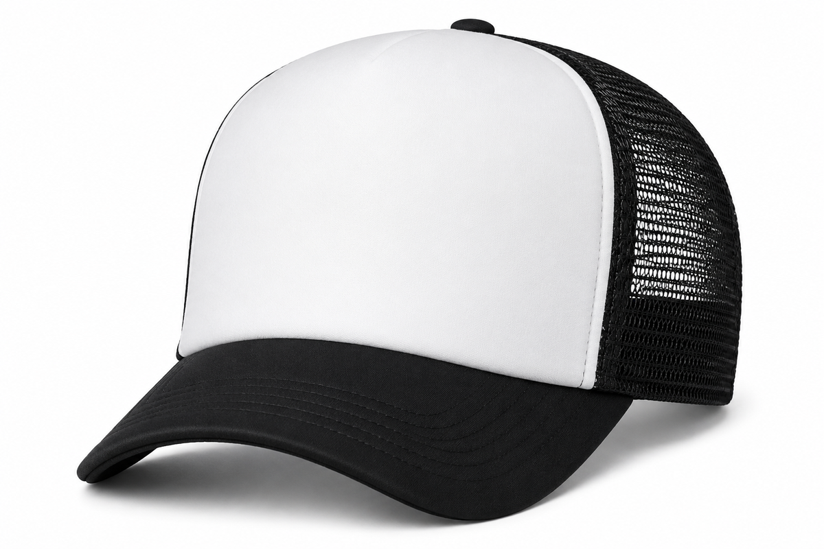 Afton 32Foam 5-Panel Trucker with Polyester Foam Front