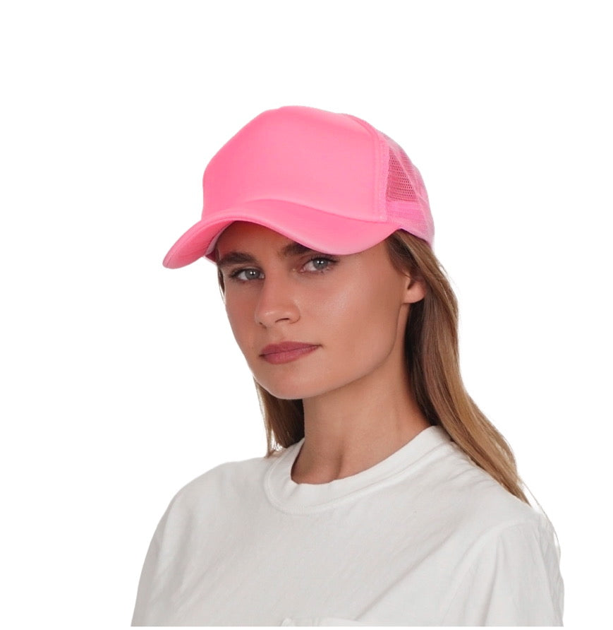 Afton 32Foam 5-Panel Trucker with Polyester Foam Front
