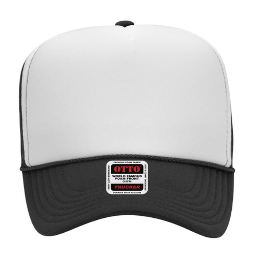 Otto Cap 39-165 5-Panel Foam High Crown Mesh Back Trucker Hat