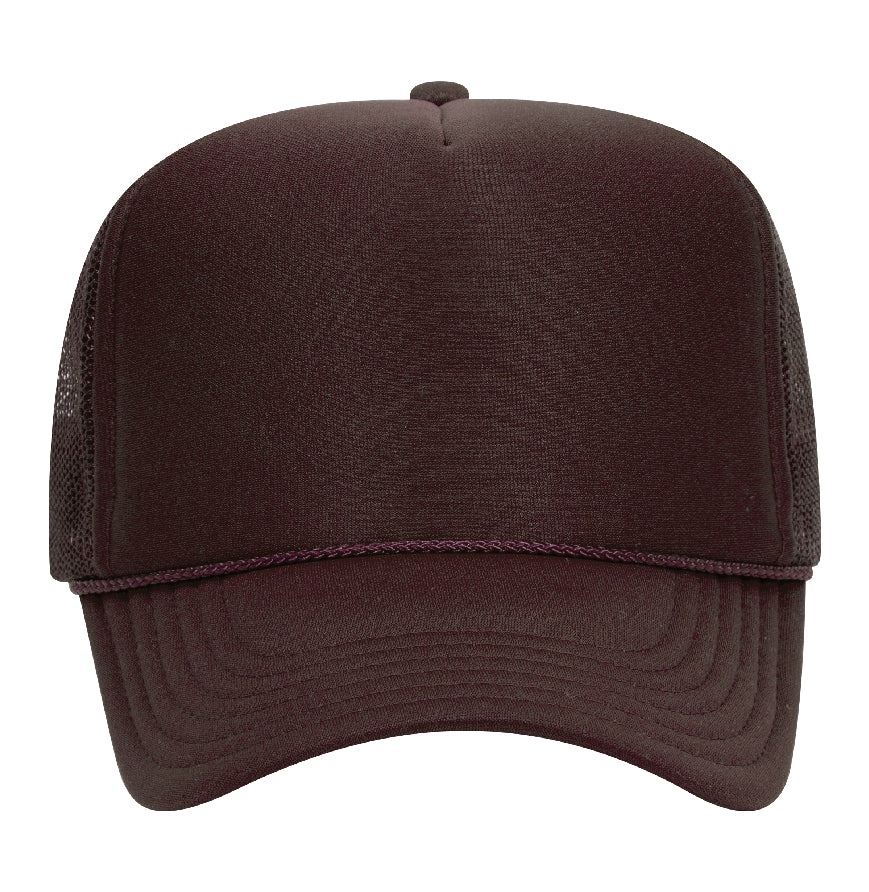 Otto Cap 39-165 5-Panel Foam High Crown Mesh Back Trucker Hat