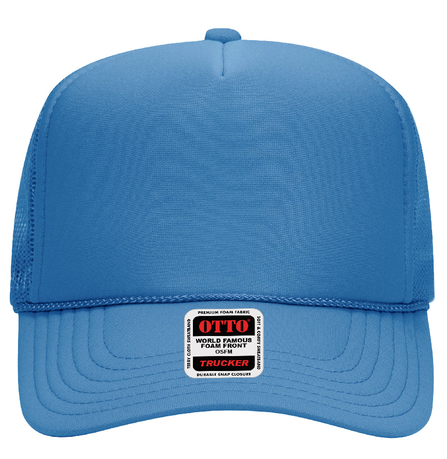 Otto Cap 39-165 5-Panel Foam High Crown Mesh Back Trucker Hat