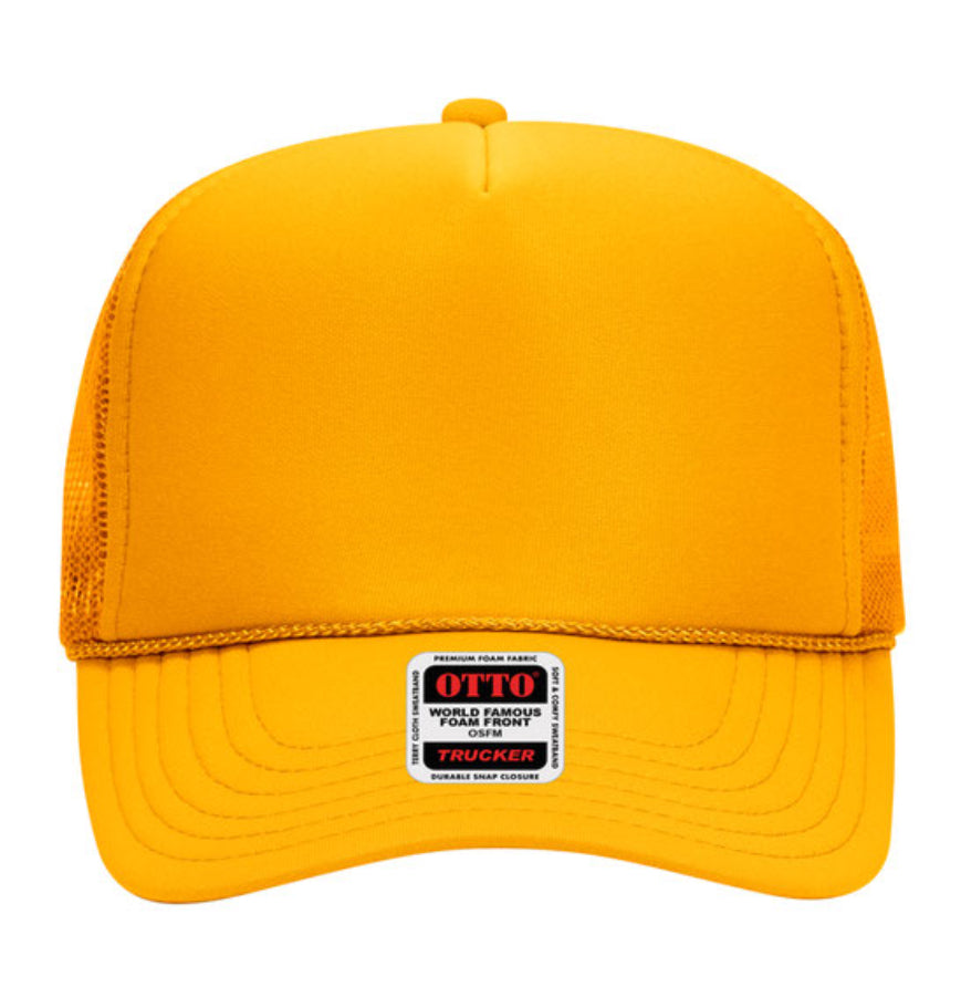 Otto Cap 39-165 5-Panel Foam High Crown Mesh Back Trucker Hat