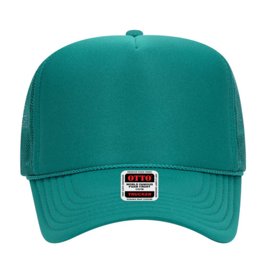 Otto Cap 39-165 5-Panel Foam High Crown Mesh Back Trucker Hat