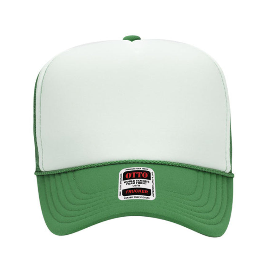 Otto Cap 39-165 5-Panel Foam High Crown Mesh Back Trucker Hat