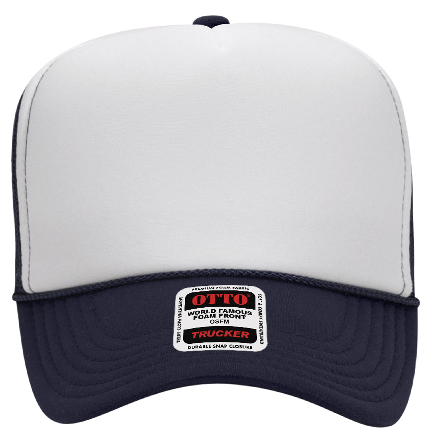 Otto Cap 39-165 5-Panel Foam High Crown Mesh Back Trucker Hat
