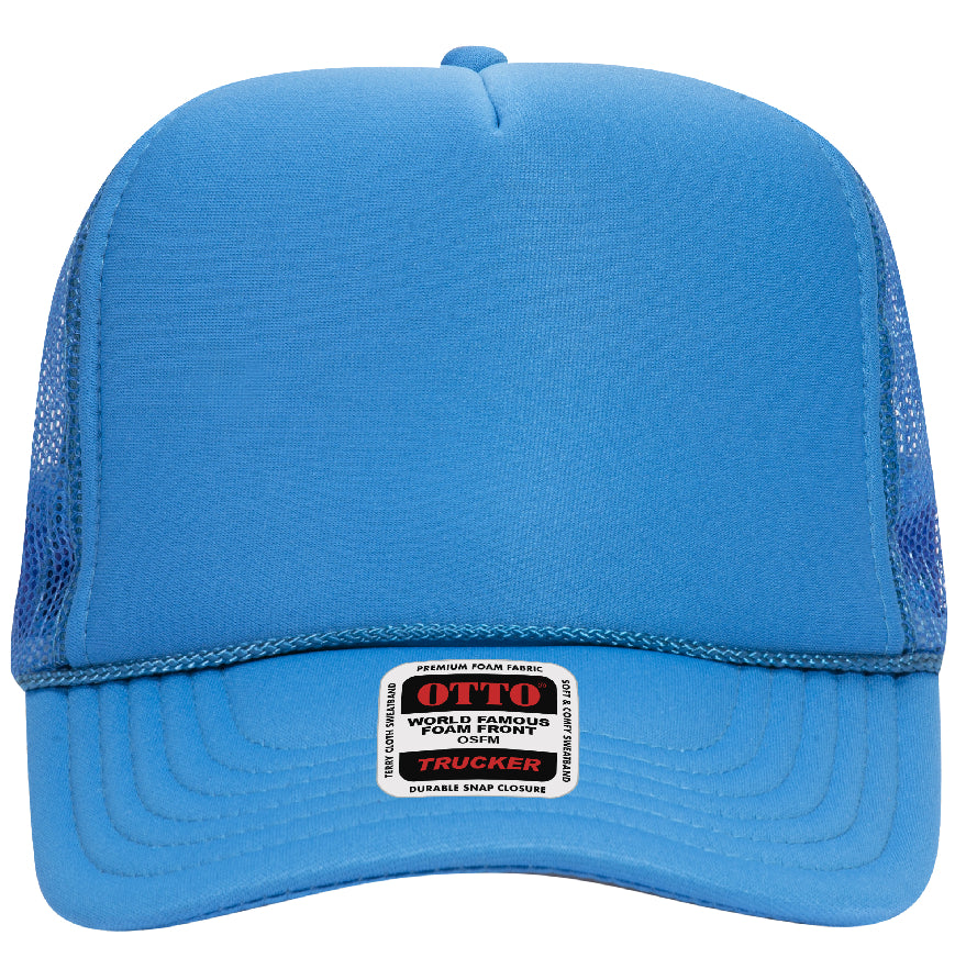 Otto Cap 39-165 5-Panel Foam High Crown Mesh Back Trucker Hat
