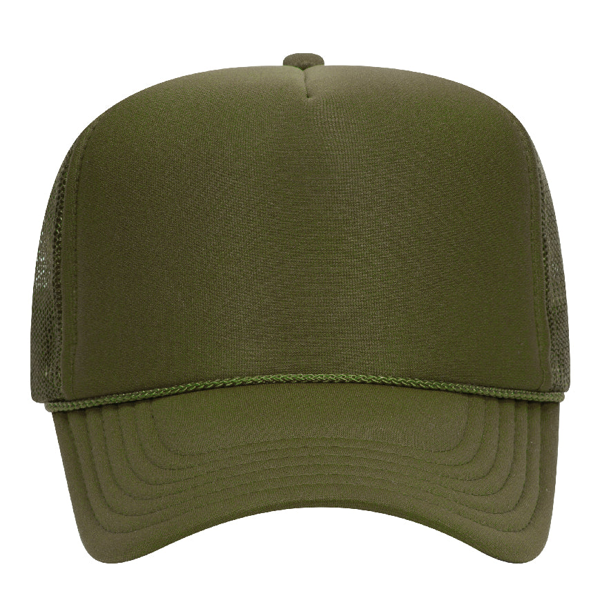 Otto Cap 39-165 5-Panel Foam High Crown Mesh Back Trucker Hat