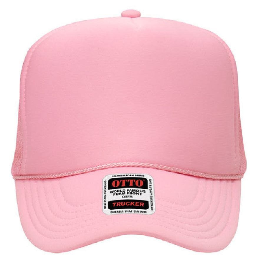 Otto Cap 39-165 5-Panel Foam High Crown Mesh Back Trucker Hat