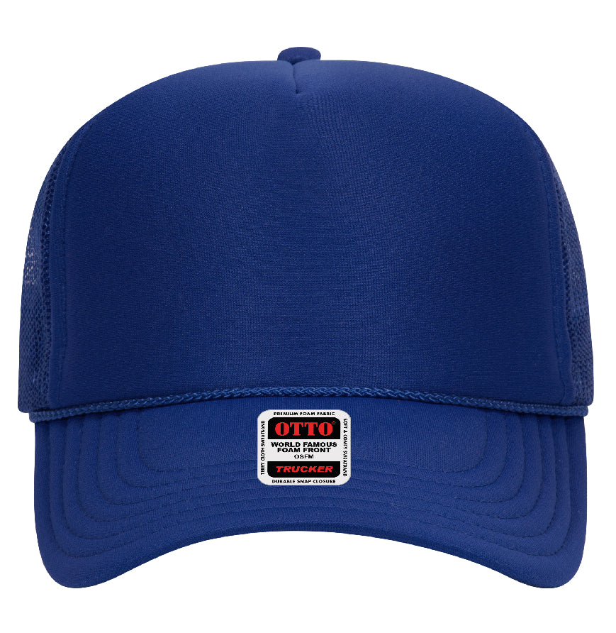 Otto Cap 39-165 5-Panel Foam High Crown Mesh Back Trucker Hat