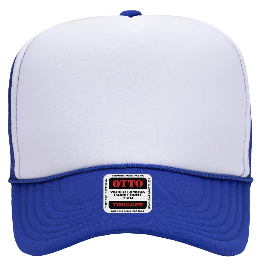 Otto Cap 39-165 5-Panel Foam High Crown Mesh Back Trucker Hat