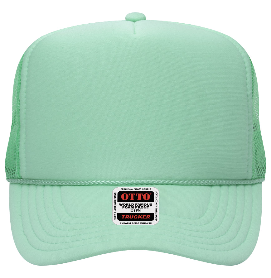 Otto Cap 39-165 5-Panel Foam High Crown Mesh Back Trucker Hat