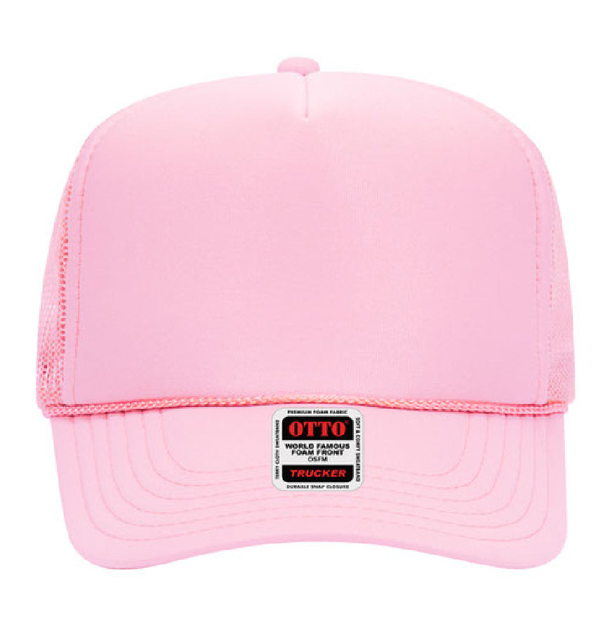 Otto Cap 39-165 5-Panel Foam High Crown Mesh Back Trucker Hat