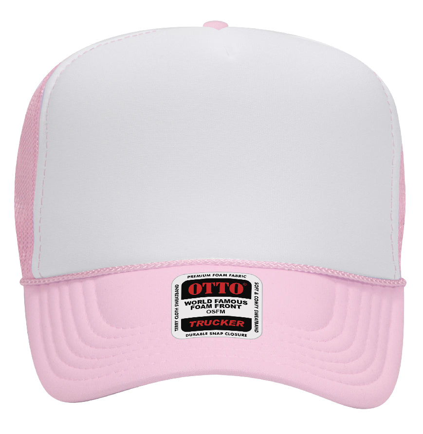 Otto Cap 39-165 5-Panel Foam High Crown Mesh Back Trucker Hat