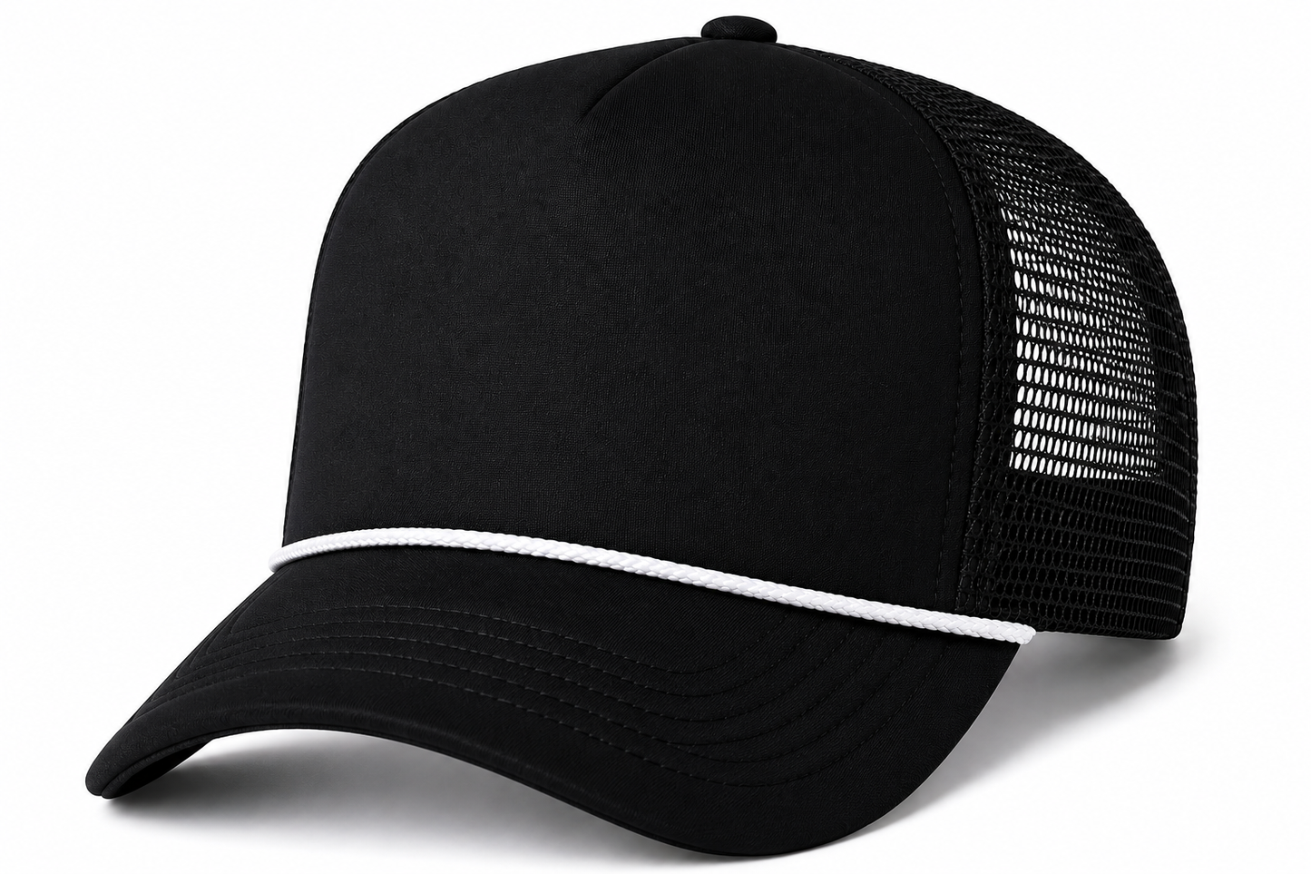 Afton 39FoamRope 5-Panel High Crown Mesh Back Trucker Hat